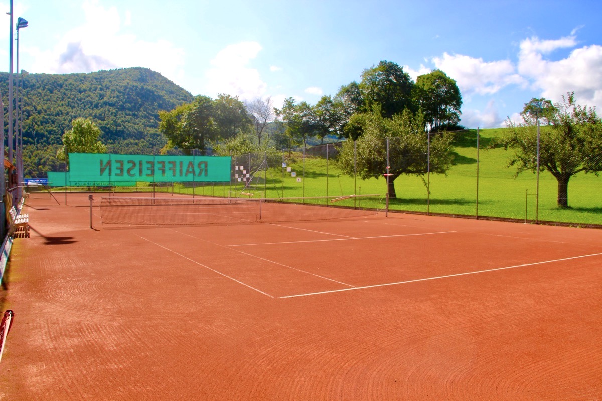 Ansicht Tennisplatz Richtung Süden
