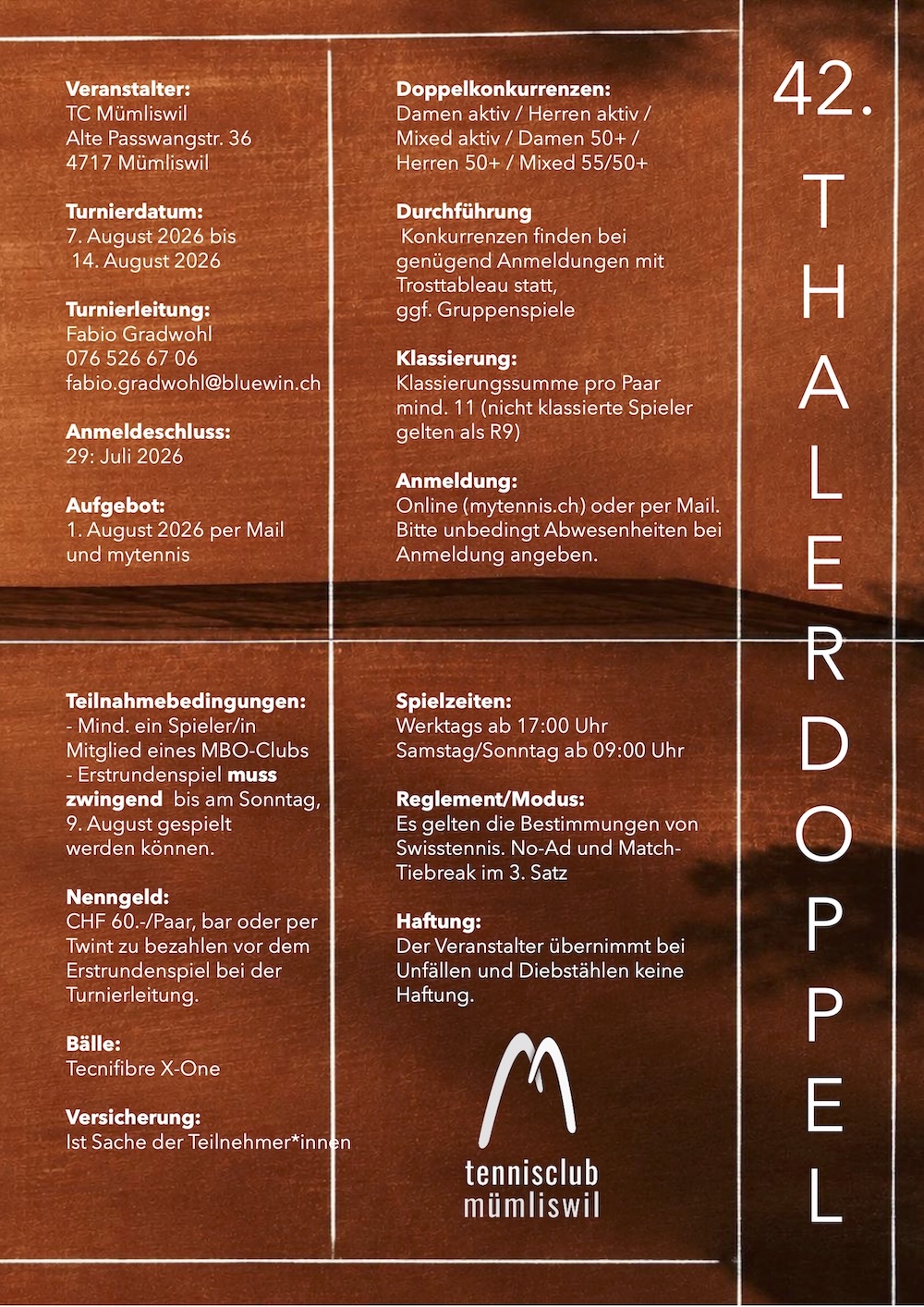 Ausschreibung 42. Thaler Doppel 2